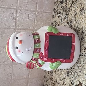 Harry and David Snowman Cookie Jar Storage Container